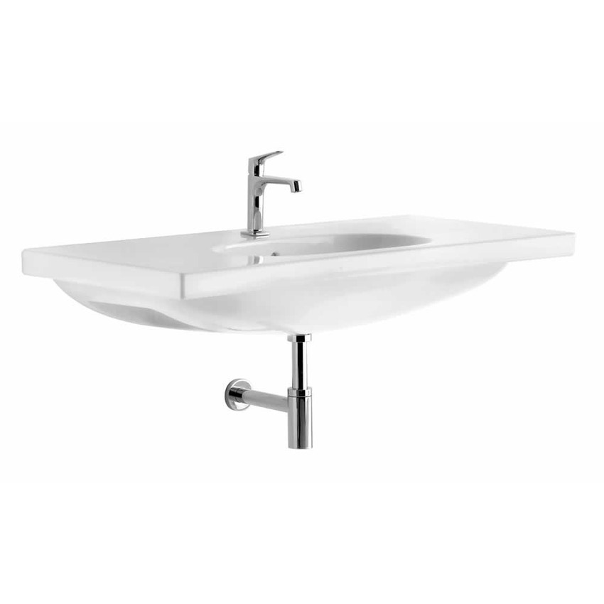 Immagine di Pozzi Ginori Egg lavabo rettangolare 110, bianco 51002000