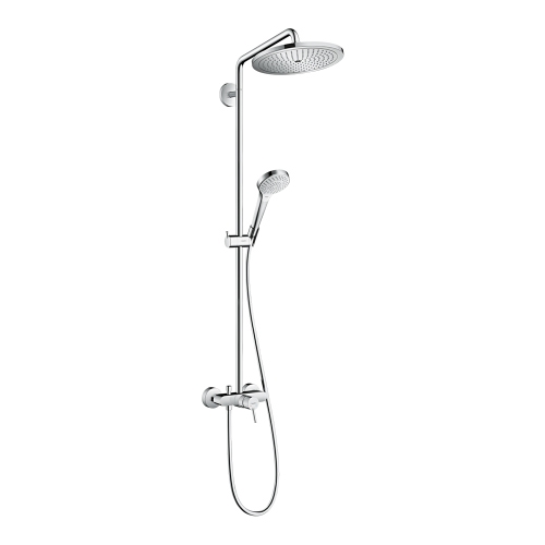 Immagine di Hansgrohe CROMA SELECT S showerpipe 280 1 jet, con miscelatore monocomando, finitura cromo 26791000
