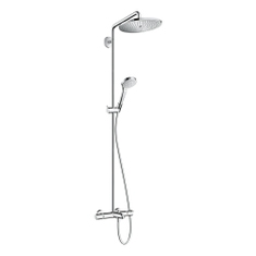 Immagine di Hansgrohe CROMA SELECT S showerpipe 280 1 jet con termostatico vasca, finitura cromo 26792000