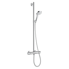 Immagine di Hansgrohe CROMA SELECT S semipipe Multi con termostatico, finitura cromo e bianco 27247400