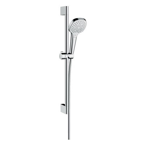 Immagine di Hansgrohe CROMA SELECT E set doccia Multi, con asta doccia 65 cm, finitura cromo e bianco 26580400