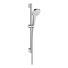 Immagine di Hansgrohe CROMA SELECT E set doccia Vario, con asta doccia 65 cm, finitura cromo e bianco 26582400