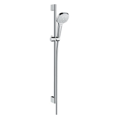 Immagine di Hansgrohe CROMA SELECT E set doccia Multi con asta doccia 90 cm, finitura cromo e bianco 26590400