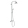 Hansgrohe CROMA SELECT E showerpipe 180 2 jet con termostatico, finitura cromo e bianco 27256400