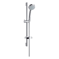 Immagine di Hansgrohe CROMA 100 set doccia Vario, EcoSmart 9 l/min, con asta doccia 65 cm e portasapone, finitura cromo 27776000