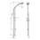 Immagine di Hansgrohe CROMA 100 set doccia Multi, con asta doccia Unica'Reno Lift 105 cm, finitura cromo 27791000