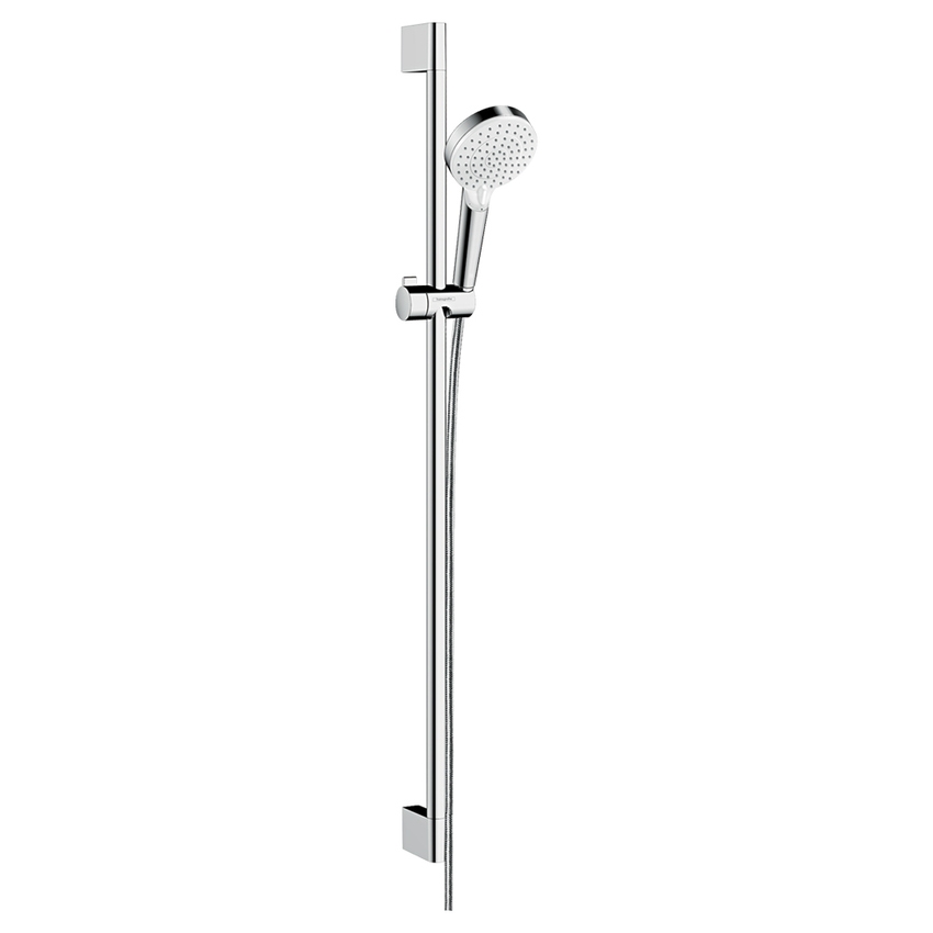 Immagine di Hansgrohe CROMETTA set doccia Vario con asta doccia 96 cm, finitura cromo e bianco 26536400