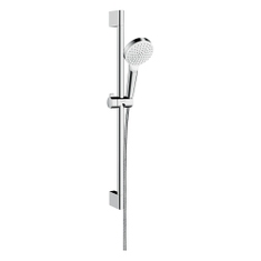 Immagine di Hansgrohe CROMETTA set doccia 1 jet Green 6 l/min, con asta doccia 67 cm, finitura cromo e bianco 26554400