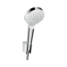 Immagine di Hansgrohe CROMETTA set supporto doccia 1 jet, EcoSmart 9 l/min con flessibile doccia 125 cm, finitura cromo e bianco 26568400