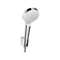 Immagine di Hansgrohe CROMETTA set supporto doccia 1 jet, EcoSmart 9 l/min con flessibile doccia 160 cm, finitura cromo e bianco 26569400