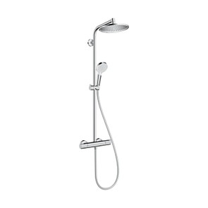 Immagine di Hansgrohe CROMETTA S showerpipe 240 1 jet con termostatico, finitura cromo 27267000