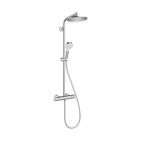 Immagine di Hansgrohe CROMETTA S showerpipe 240 1 jet con termostatico, finitura cromo 27267000