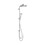 Immagine di Hansgrohe CROMETTA S showerpipe 240 1 jet, EcoSmart 9 l/min Reno, finitura cromo 27270000