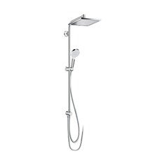 Immagine di Hansgrohe CROMETTA E showerpipe 240 1 jet, EcoSmart 9 l/min Reno, finitura cromo 27289000