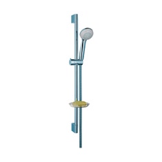 Immagine di Hansgrohe CROMETTA 85 set doccia Vario, con asta doccia 67 cm e portasapone, finitura cromo 27764000