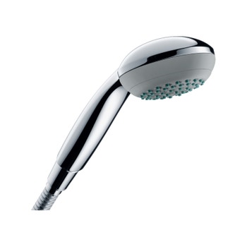 Hansgrohe Standard CROMETTA set doccia Vario, con asta doccia 65 cm e  portasapone, finitura cromo e bianco - 26553400