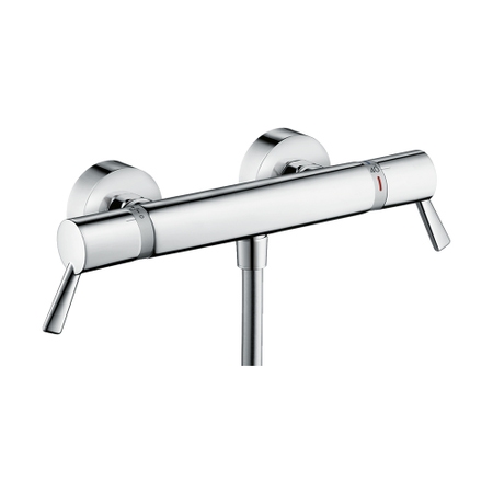 Immagine di Hansgrohe ECOSTAT miscelatore termostatico doccia comfort care esterno, con maniglia extra lunga, finitura cromo 13117000