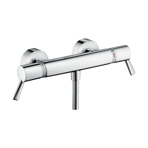 Immagine di Hansgrohe ECOSTAT miscelatore termostatico doccia comfort care esterno, con maniglia extra lunga, finitura cromo 13117000