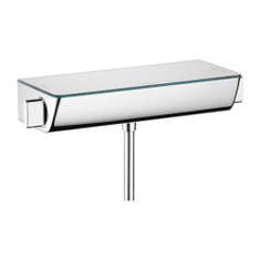 Immagine di Hansgrohe ECOSTAT SELECT miscelatore termostatico doccia esterno renovation, finitura cromo e bianco 13111400