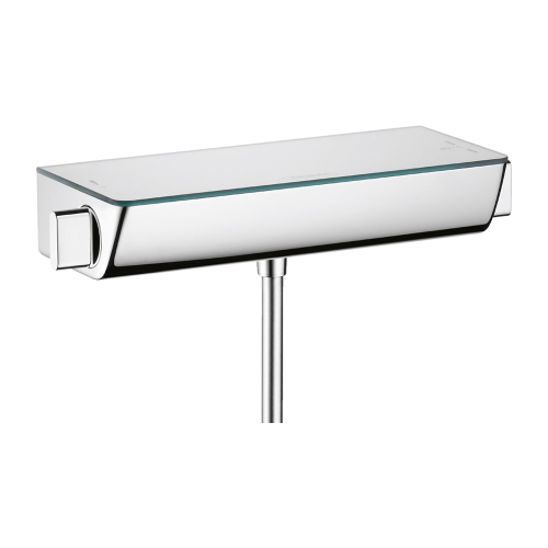 Immagine di Hansgrohe ECOSTAT SELECT miscelatore termostatico doccia esterno renovation, finitura cromo e bianco 13111400