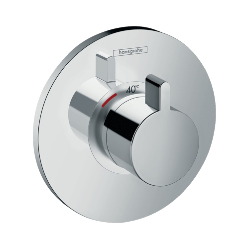 Immagine di Hansgrohe ECOSTAT S miscelatore termostatico ad incasso ad alta portata, finitura cromo 15756000