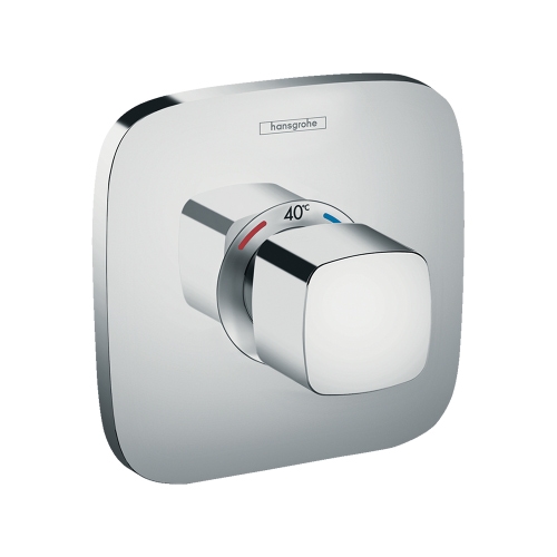 Immagine di Hansgrohe ECOSTAT E miscelatore termostatico ad incasso ad alta portata, finitura cromo 15706000