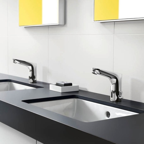 Immagine di Hansgrohe FOCUS miscelatore elettronico lavabo, senza regolazione temperatura, con trasformatore 230 V, finitura cromo 31174000