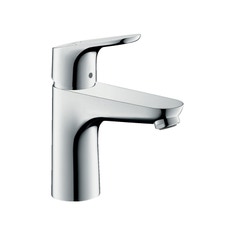 Immagine di Hansgrohe FOCUS miscelatore monocomando lavabo 100, con saltarello e scarico, finitura cromo 31607000