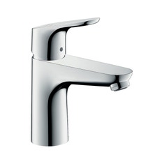 Immagine di Hansgrohe FOCUS miscelatore monocomando lavabo 100, CoolStart, con scarico e saltarello, finitura cromo 31621000