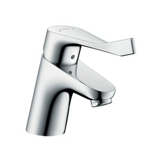 Immagine di Hansgrohe FOCUS miscelatore monocomando lavabo 70, con maniglia extra lunga, senza scarico e saltarello, finitura cromo 31914000