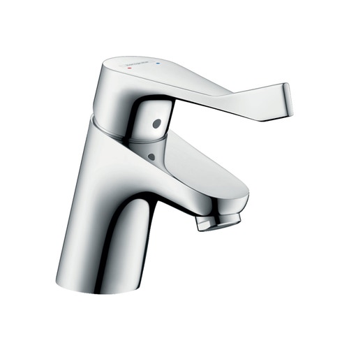 Immagine di Hansgrohe FOCUS miscelatore monocomando lavabo 70, con maniglia extra lunga, senza scarico e saltarello, finitura cromo 31914000
