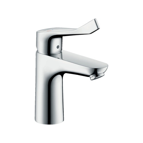 Immagine di Hansgrohe FOCUS miscelatore monocomando lavabo 100, CoolStart, con maniglia extra lunga, senza scarico e saltarello, finitura cromo 31917000