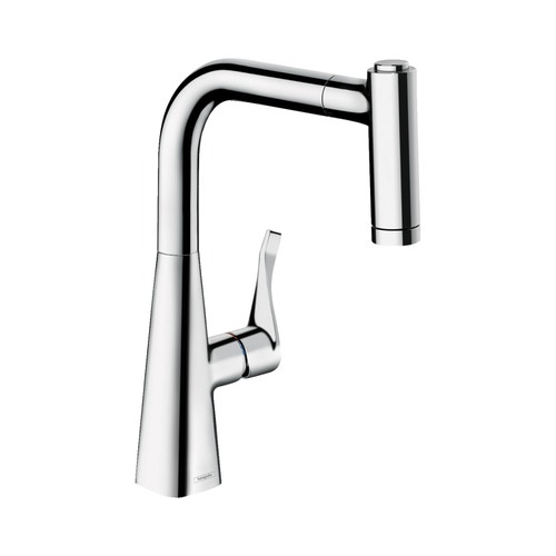 Immagine di Hansgrohe M71 miscelatore cucina monocomando H.33 cm, con doccetta estraibile, finitura cromo  73800000