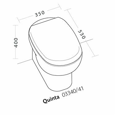 Immagine di Pozzi Ginori Quinta vaso con scarico a pavimento (S) completo di sedile, bianco  03340000