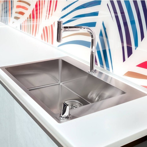 Immagine di Hansgrohe M71 miscelatore cucina monocomando a 2 fori, con bocca d'erogazione estraibile, finitura cromo 73804000