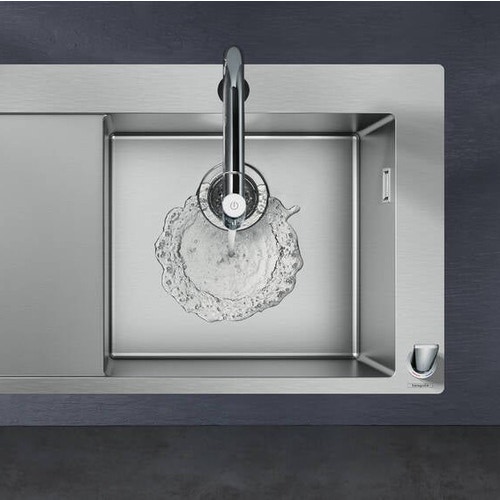 Immagine di Hansgrohe M71 miscelatore cucina monocomando a 2 fori, con bocca d'erogazione estraibile, finitura cromo 73804000