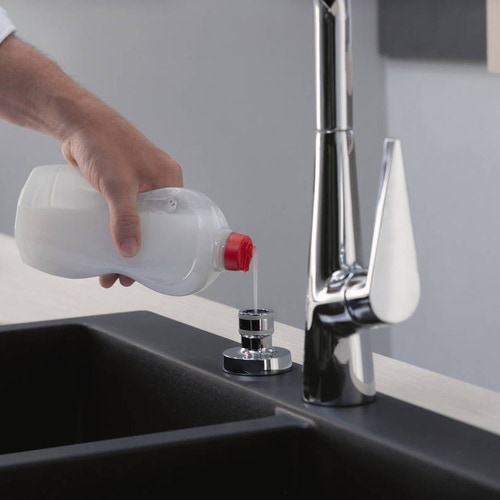 Immagine di Hansgrohe M51 miscelatore cucina monocomando H.40 cm, con bocca d'erogazione estraibile, finitura cromo 73853000