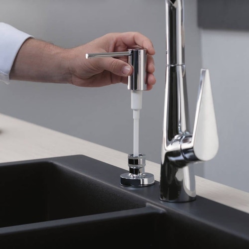 Immagine di Hansgrohe M51 miscelatore cucina monocomando H.40 cm, con bocca d'erogazione estraibile, finitura cromo 73853000