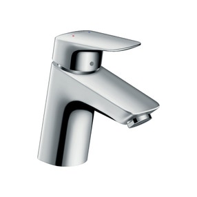 Immagine di Hansgrohe LOGIS miscelatore monocomando lavabo H.14 cm 70, con saltarello e scarico, finitura cromo 71070000