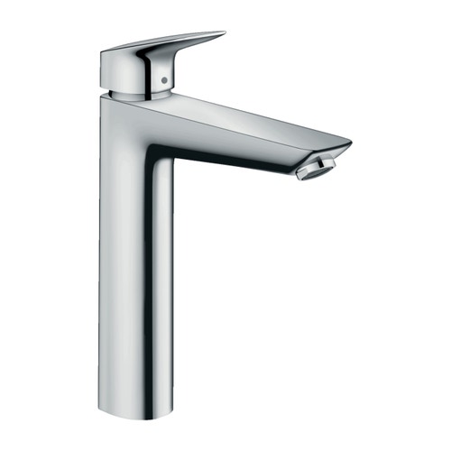 Immagine di Hansgrohe LOGIS miscelatore monocomando lavabo H.27 cm 190, con saltarello e scarico, finitura cromo 71090000
