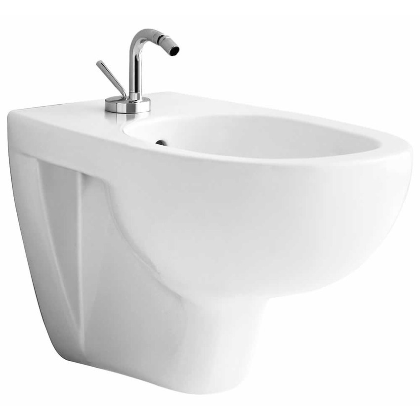 Immagine di Pozzi Ginori Quinta bidet sospeso per allacciamento acqua interno, bianco  03256000