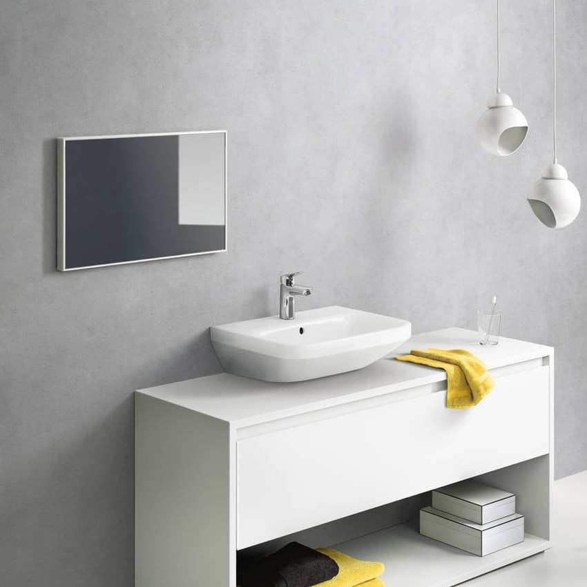 Immagine di Hansgrohe LOGIS miscelatore monocomando lavabo H.16 cm 100, con saltarello e scarico, finitura cromo 71100000