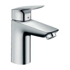 Immagine di Hansgrohe LOGIS miscelatore monocomando lavabo H.16 cm 100, con scarico e saltarello, finitura cromo 71171000