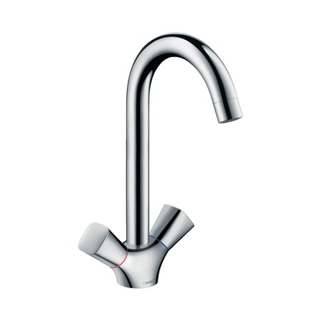 Immagine di Hansgrohe LOGIS rubinetteria cucina 2 maniglie 220, 1 jet, finitura cromo 71280000