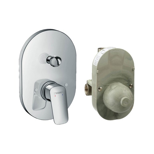 Immagine di Hansgrohe LOGIS set miscelatore vasca ad incasso, finitura cromo 71409000