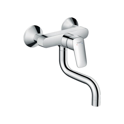 Immagine di Hansgrohe LOGIS miscelatore cucina monocomando, per lavelli a parete, finitura cromo 71836000