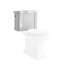 Immagine di Pozzi Ginori Cassetta ad alimentazione alta (A.A.) completa di coperchio e batteria cromata 07470000