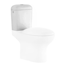 Immagine di Pozzi Ginori Cassetta ad alimentazione alta (AAD/S) con coperchio e batteria a doppio flusso con pulsante cromato. 51472000