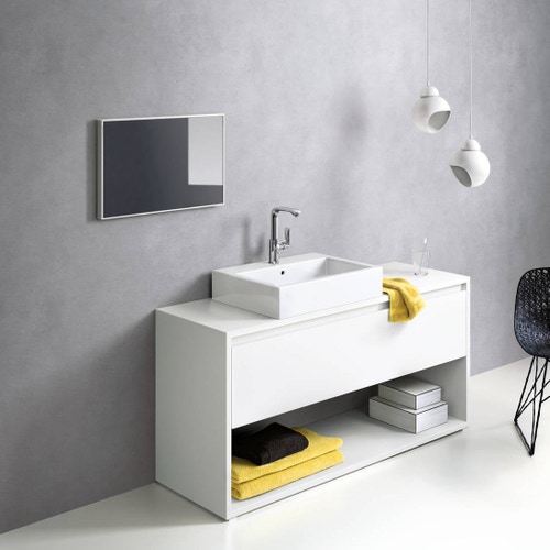 Immagine di Hansgrohe METRIS set rubinetteria con miscelatore lavabo con scarico, miscelatore bidet con scarico, miscelatore monocomando vasca ad incasso e corpo incasso, finitura cromo SETME002