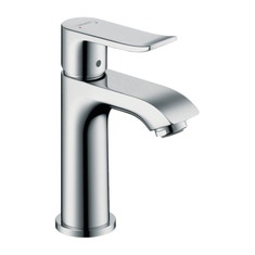 Immagine di Hansgrohe METRIS miscelatore monocomando a lavabo 100, lavamani con scarico e saltarello, finitura cromo 31088000